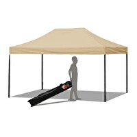 Reyo 3×4.5 M Krem Premium Makaslı Katlanır Çardak