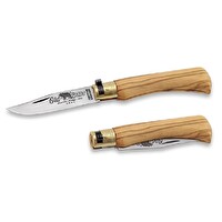 OldBear 19 CM Karbon Zeytin Ahşap Sap 7 1/2'' M Çakı