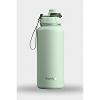 Stevig 1 Hand Leak-Proof Sızdırmaz Çelik Termos 1000 ML Smoke Green ST-218