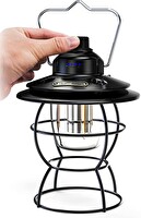 Sge Teknoloji Şarjlı Metal 300 Lümen 3 Renkli Kademeli Powerbank Özellikli Kamp Lambası