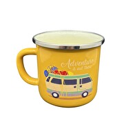 Orcamp OUT-1900 Retro Emaye Kupa Bardak Adventure Hardal