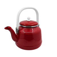 Orcamp Retro OUT-1551 Kırmızı  Emaye Kamp Çaydanlığı