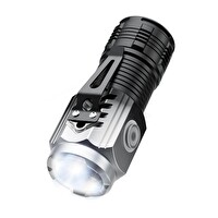 House Pratik HP81 Şarjlı 3 Modlu 400 mAh 150 Lümen Siyah El Feneri