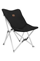 Box&Box Taşıma Çantalı Kumaş Siyah Alüminyum Katlanabilir Kamp Sandalyesi