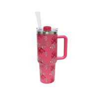 Cooker YK1549 Pipetli 1.2 LT Çelik Bardak Termos Pembe