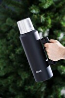 Acar TMS-08369 Karat X Serisi Paslanmaz Çelik 1.5 LT Kamp Termos Siyah