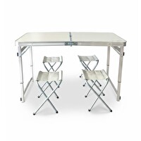 Madfox CampSet ShadePort Tabureli Katlanır Masası Seti