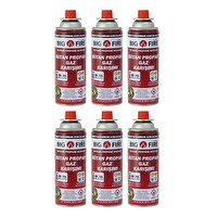 Big Fire Power 227 GR  Valfli Gaz Kartuşu 6'lı Set