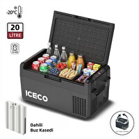 Iceco MCD20B 12/24 Volt 20 Litre Kompresörlü Oto Buzdolabı Dondurucu - Buz Kaseti