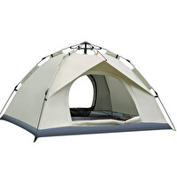 Hzl Store Otomatik 200x150x120 CM Çift Katmanlı 3 Saniyede Kurulum Su Geçirmez 3 Kişilik Kamp Çadırı