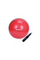 Avessa 65 CM Kırmızı Pompalı Pilates Topu