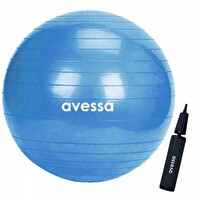 Avessa 65 CM Mavi Pompalı Pilates Topu