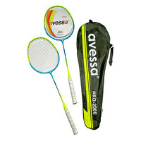Avessa Profesyonel Sarı Çantalı Badminton Raket Seti