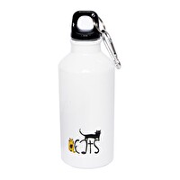 Biggdesign Cats 400 ML Karabinerli Alüminyum Matara