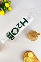 DigitHome H2O75994 C1-1-18 H2o 1 L Detox Bambu Kapaklı Cam Matara