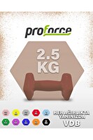 Proforce VDB Dışı Vinil Kaplı İçi Çelik Döküm Ağırlık Dambıl 2.5 KG - 1 Adet