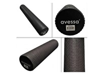 Avessa Afr Masajlı Uzun Foam Roller Siyah 90x15 CM