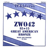 D'Addario ZW042 Tek Akustik Gitar Teli (42)