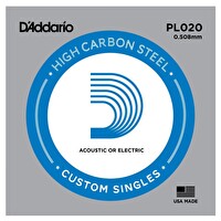 D'Addario PL020 Tek Elektro Gitar Teli (20)