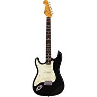 SX Stratocaster Solak Siyah Elektro Gitar