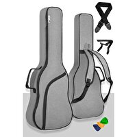 Midex CS-41 Pukset Akustik Gitar Çantası Gigbag Soft Case Kılıf  (Askı Capo Pena Dahil)