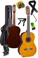 Maxword X35 4/4 Yetişkin Seri Üst Segment Profesyonel Masif Ağaç Klasik Gitar Seti