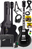 Midex GRX-200BK-25-AMP 25 Watt Gainli Şarjlı Amfi Profesyonel Elektro Gitar Seti (H-H)