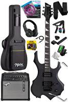 Midex Force-AMP50 Üst Seviye 50 W H-H Profesyonel Full Set Aksesuarlı Amfili Elektro Gitar