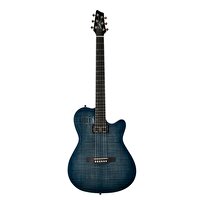 Godin A6 Ultra Denim Blue Flame Elektro Akustik Gitar