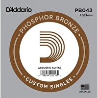 D'Addario PB042 Akustik Tek Tel