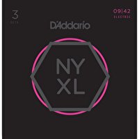 D'Addario NYXL0942-3P Elektro Gitar Tel Seti