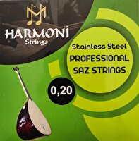 Harmoni Strings HRM20 Uzun Sap Saz Teli Takım 0.20 Uzun Sap Bağlama Teli