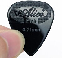 Alice ALC071 Gitar Penası 1 Adet 0.71 MM Pena Mediator Süper Esnek Dayanıklı Siyah