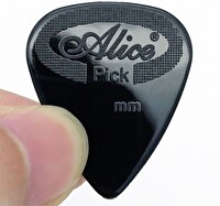 Alice ALC081 Gitar Penası 1 Adet 0.81 MM Pena Mediator Süper Esnek Dayanıklı Siyah