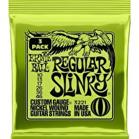 Ernie Ball P03221 Regular Slinky 3 Pack Elektro Tel (3'lü Paket)