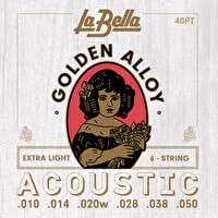 La Bella 10-50 Akustik Gitar Teli 40PT