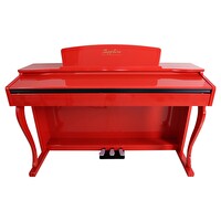 Jwin Sapphire SDP-220 Çekiç Aksiyonlu 88 Tuşlu Dijital Piyano - Kırmızı