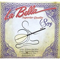 La Bella Strings LBH-20 0.20 Uzun Sap Bağlama Teli Takım