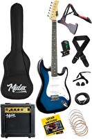 Midex AGE-80BL Amfili Full Elektro Gitar Seti 4/4 Yetişkin 39" Blue