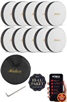 Midex BR-810X 10'lu Bendir Def Toptan Paket Akort Ayarlı El Tutma Oyuklu Çantalı