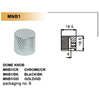 Valencia MNB1CR Kubbe Metal Krom Gitar Pot Düğme Başlığı