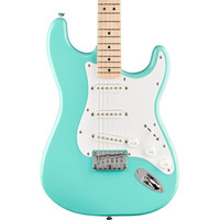 Squier Sonic Stratocaster Sert Kuyruk Akçaağaç Klavye WPG Deniz Köpüğü Yeşili Elektro Gitar