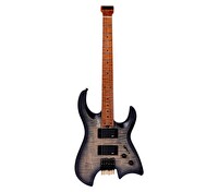 Luxars S-G63-6 SBK Headless Kafasız Elektro Gitar Saten Siyah - Gigbag Dahil