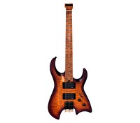 Luxars S-G63-6 SHB Headless (Kafasız) Elektro Gitar Saten Bal Rengi Geçişli Gigbag Dahil