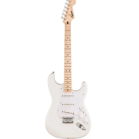 Squier Sonic Stratocaster Sabit Köprülü Beyaz Pikap Korumalıklı Akçaağaç Klavye Elektro Gitar Buz Beyazı