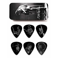 Jim Dunlop Jimi Hendrix Gümüş Portre 6'lı Pena Seti Orta