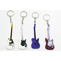 Diyez Müzik Stratocaster Gitar Anahtarlık Beyaz
