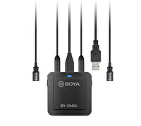 Boya BY-DM20 PC Telefon İkili Yaka Mikrofonu Kit