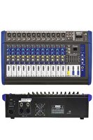 Midex MP-1000 2X500W DSP Efekt EQ USB 12 Kanal Power Amfili Mixer