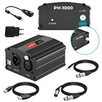 Lastvoice PH-1000 + 48V Phantom Power Ses Kartı (USB Ve XLR Kablo + Adaptör)